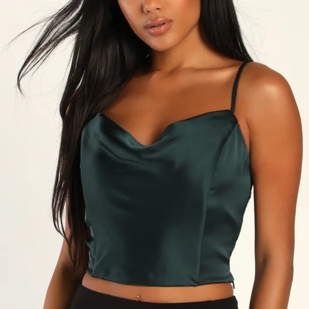 Lulu's tank top green